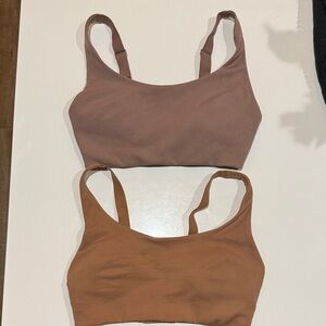 Set of 2 - lululemon athletica Brown and Tan Bra Duo